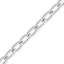 Load image into Gallery viewer, Bulk / Spooled Elongated Cable Chain in 14K White Gold (0.85 mm - 2.20 mm)
