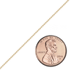 Bulk / Spooled Elongated Cable Chain in 14K & 18K Yellow Gold (0.85 mm - 5.90 mm)