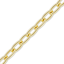 Load image into Gallery viewer, Bulk / Spooled Elongated Cable Chain in 14K &amp; 18K Yellow Gold (0.75 mm - 5.90 mm)
