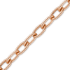Bulk / Spooled Elongated Cable Chain in 14K Rose Gold (1.10 mm)