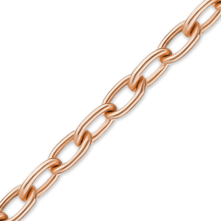 Bulk / Spooled Elongated Cable Chain in 14K Rose Gold (1.10 mm)
