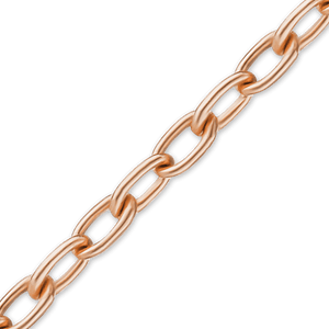 Bulk / Spooled Elongated Cable Chain in 14K Rose Gold (1.10 mm)