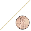 Bulk / Spooled Elongated Cable Chain in 14K & 18K Yellow Gold (1.00 mm - 5.90 mm)