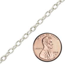 Load image into Gallery viewer, Bulk / Spooled Elongated Cable Chain in Brass (3.00 mm)
