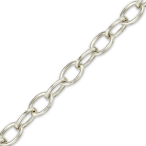 Bulk / Spooled Elongated Cable Chain in Brass (3.00 mm)
