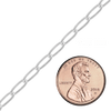 Bulk / Spooled Elongated Curb Cable Chain in Sterling Silver (1.40 mm - 3.30 mm)