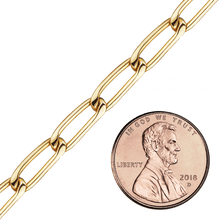 Load image into Gallery viewer, Bulk / Spooled Elongated Curb Chain in 14K Gold-Filled (2.90 mm - 5.10 mm)
