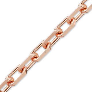 Bulk / Spooled Elongated Diamond Cut Cable Chain in 14K Rose Gold (1.00 mm - 2.60 mm)