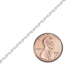 Load image into Gallery viewer, Bulk / Spooled Elongated Diamond Cut Cable Chain in Sterling Silver (1.80 mm - 2.50 mm)
