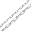 Bulk / Spooled Elongated Diamond Cut Cable Chain in Sterling Silver (1.80 mm - 2.50 mm)