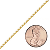 Special Order Only: Bulk / Spooled Elongated Flat Cable Chain in Gold