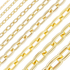 Bulk / Spooled Elongated Semi-Solid Cable Chain in 14K & 18K Yellow Gold (1.00 mm - 5.80 mm)