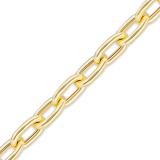 Bulk / Spooled Elongated Semi-Solid Cable Chain in 14K & 18K Yellow Gold (1.00 mm - 5.80 mm)