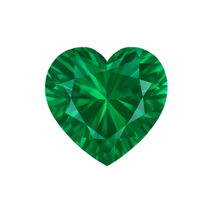 Heart AAA Natural Emerald - May Birthstones