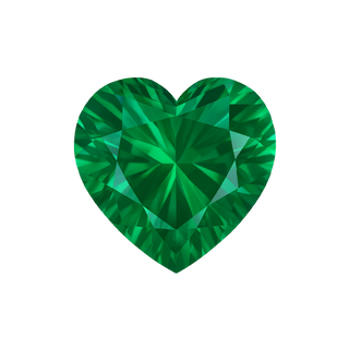 Heart AAA Natural Emerald - May Birthstones