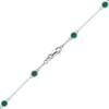 Bulk / Spooled Diamond by the Yard Cable Chain in 14K White Gold (Diamond Bezel: Every 1.5")