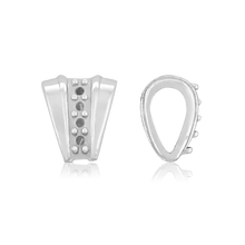 Load image into Gallery viewer, ITI NYC 4 Stone Accented Fluted Bail (6.5 mm - 10.0 mm)
