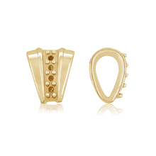 Load image into Gallery viewer, ITI NYC 4 Stone Accented Fluted Bail (6.5 mm - 10.0 mm)
