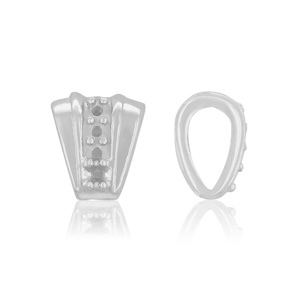 ITI NYC 4 Stone Accented Fluted Bail (6.5 mm - 10.0 mm)