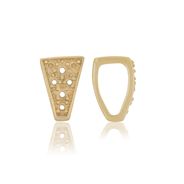 ITI NYC 5 Stone Accented Bails with Textured Surface (6.5 mm - 9.0 mm)
