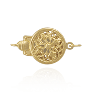 ITI NYC Round Filigree Pearl Clasp (9 mm)