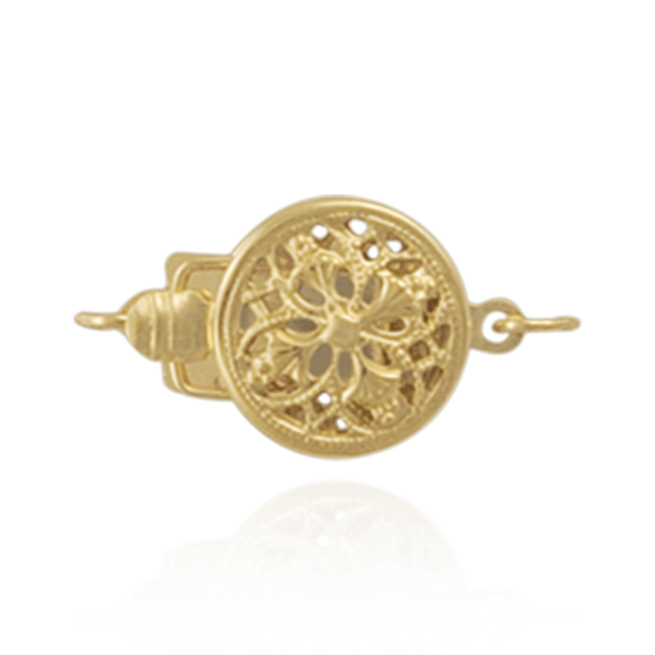 ITI NYC Round Filigree Pearl Clasp (9 mm)