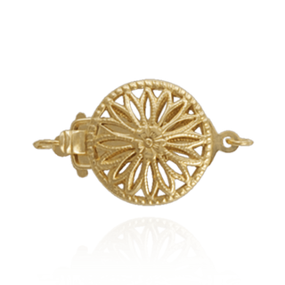 ITI NYC Round Filigree Flower Pearl Clasp (13 mm)