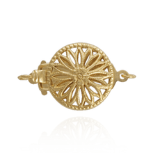 Load image into Gallery viewer, ITI NYC Round Filigree Flower Pearl Clasp (13 mm)
