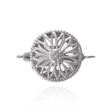 Load image into Gallery viewer, ITI NYC Round Filigree Flower Pearl Clasp (13 mm)
