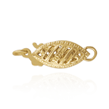 Load image into Gallery viewer, ITI NYC Fish Hook Oval Pearl Clasp with Filigree (13 mm)
