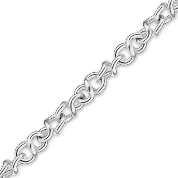 Bulk / Spooled Fancy Twist Cable Chain in Sterling Silver (3.80 mm)