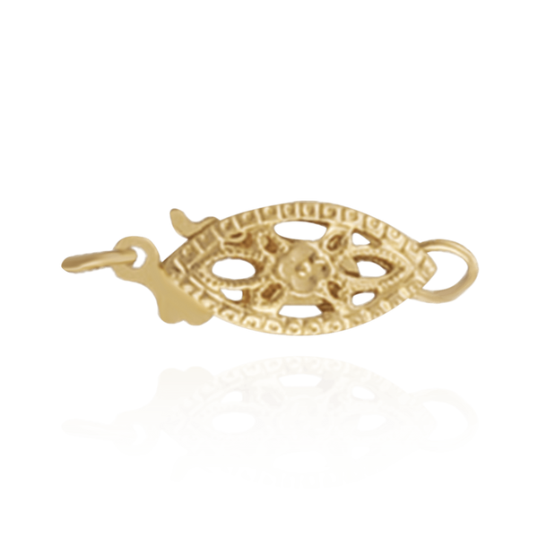 14k gold fish hook Circle with Shackle Pendant I Nautical Treasure Jewelry 18k / Small (28mm) by Nautical Treasure Jewelry this timeless design features a beautifully detailed fish hook with subtle engraved accents 14K Yellow Gold 3-D Fishing