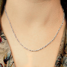 Load image into Gallery viewer, Forsyth St. Textured Cable Chain Necklace in Sterling Silver
