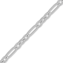 Load image into Gallery viewer, Bulk / Spooled Textured Figaro Cable Chain in Sterling Silver (2.40 mm)
