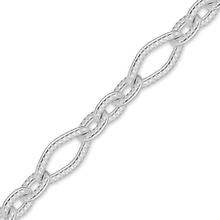 Load image into Gallery viewer, Bulk / Spooled Textured Fancy Cable Chain in Sterling Silver (3.60 mm)
