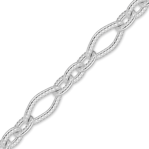Bulk / Spooled Textured Fancy Cable Chain in Sterling Silver (3.60 mm)