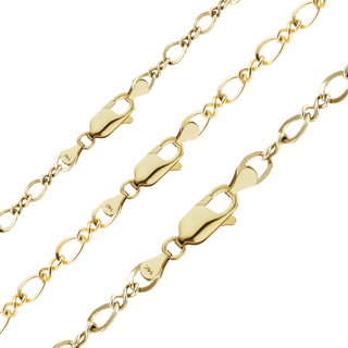 Frederick Douglass Blvd. Figure Eight Anklet in 14K Yellow Gold