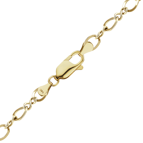Frederick Douglass Blvd. Figure Eight Necklace in 14K Yellow Gold