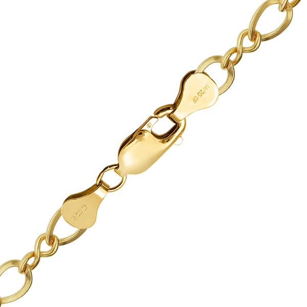 Finished Figure Eight Anklet in 14K Gold-Filled