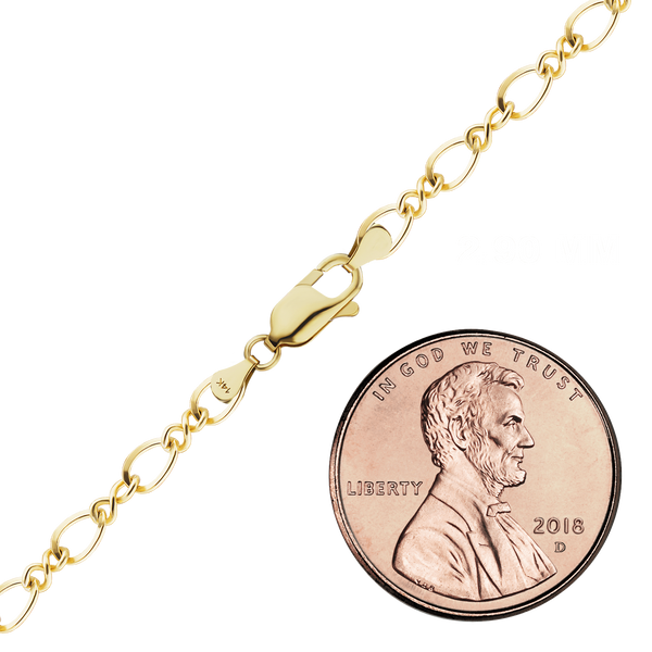 Frederick Douglass Blvd. Figure Eight Necklace in 14K Yellow Gold