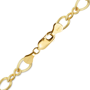 Finished Figure Eight Anklet in 14K Gold-Filled