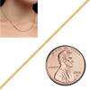 Bulk / Spooled Franco Foxtail Chain in 14K Yellow Gold (1.25 mm - 3.20 mm)