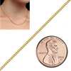 Bulk / Spooled Franco Foxtail Chain in 14K Yellow Gold (1.25 mm - 3.20 mm)