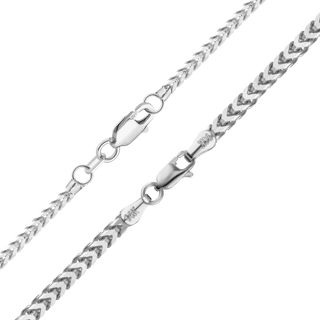 Flatiron Franco Necklace in 14K White Gold