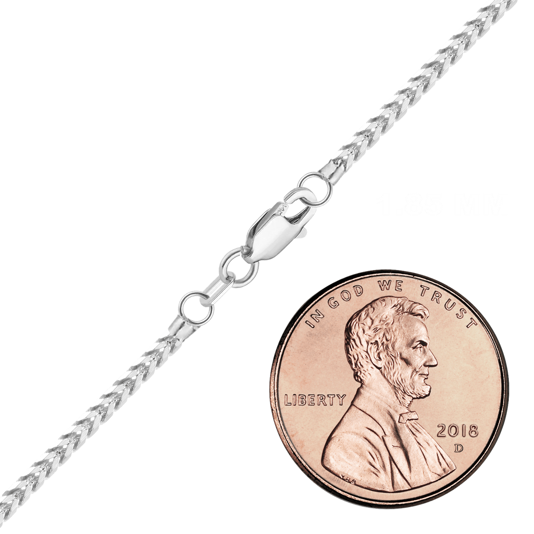 Flatiron Franco Anklet in 14K White Gold
