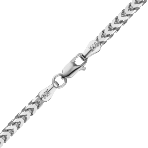 Flatiron Franco Necklace in 14K White Gold