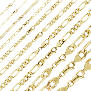 Fulton St. Figaro Bracelet in 14K Yellow Gold