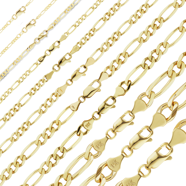 Fulton St. Figaro Necklace in 14K Yellow Gold