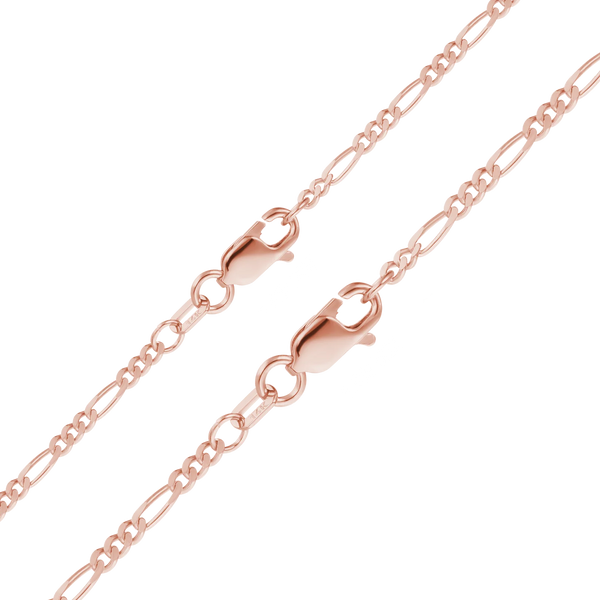 Fulton St. Figaro Anklet in 14K Rose Gold