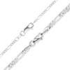 Fulton St. Figaro Anklet in 14K White Gold